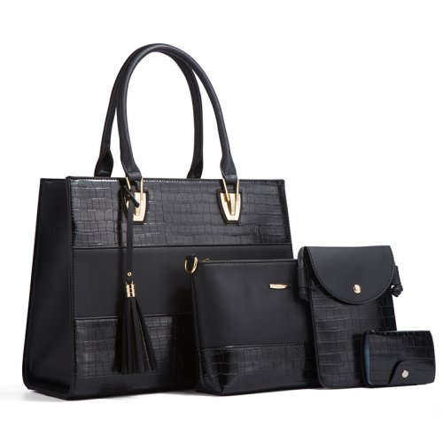 The Classic Of A Set Women Leather Handbag